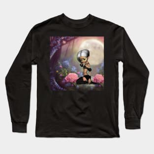 Cute fairy in the sleepy garden Long Sleeve T-Shirt